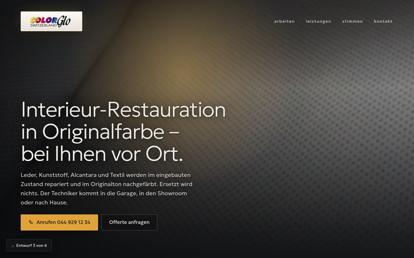 Entwurf 3 auf dem Desktop